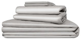 Delara 100% Eucalyptus Lyocell Tencel Bedding Sheet Bundle, Dove, Twin, 75"x105"