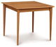 Copeland Sarah Square Fixed Top Table, Smoke Cherry, 40"