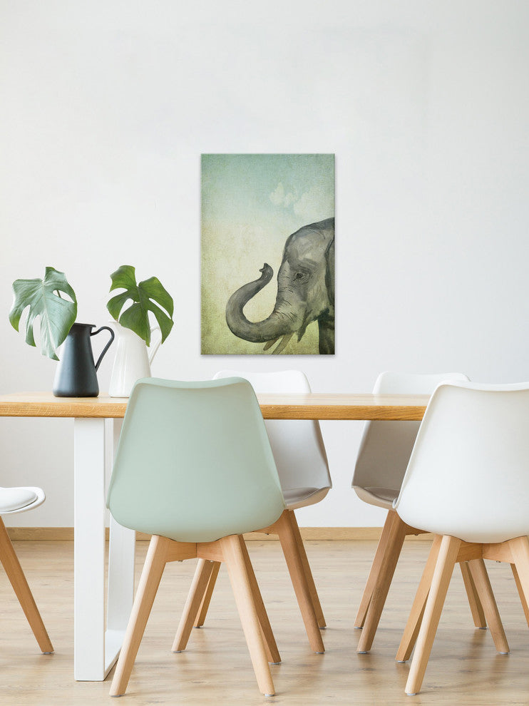 "I'm All Trunk" Painting Print on Wrapped Canvas, 30"x45"