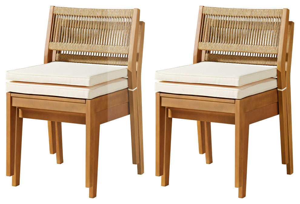 Barton 5-Piece Patio Dining Set, Dining Table, 4 Stackable Patio Chairs, 5-Piece Set