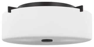 2-Light Flush Mount, Oil Rubbed Bronze