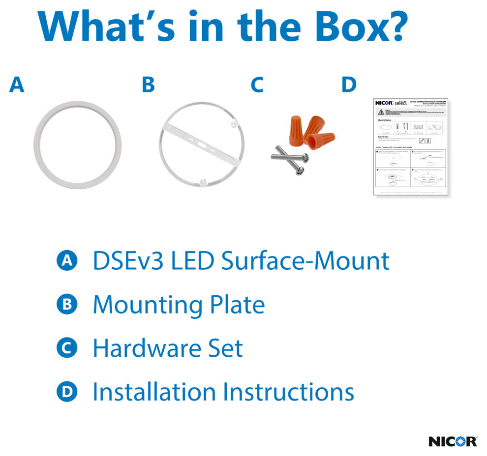 DSE 15" White Round Selectable LED Surface Mount Downlight