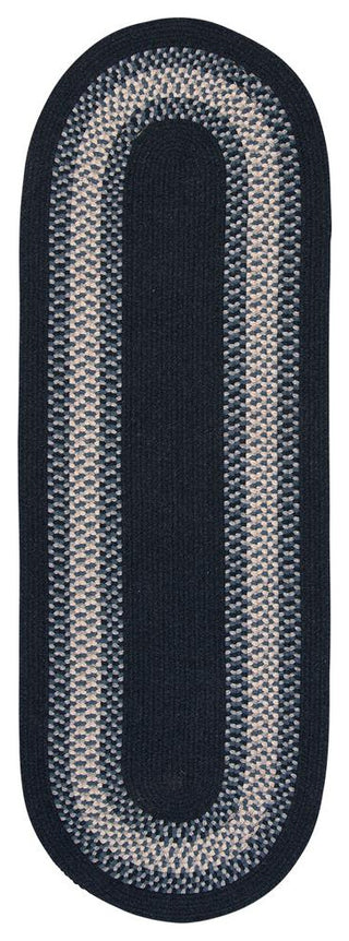 Colonial Mills Rug North Ridge Navy Runner, Oval