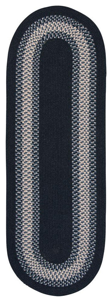 Colonial Mills Rug North Ridge Navy Runner, Oval