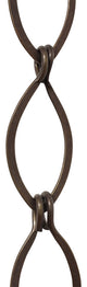 RCH Hardware Brass Loop Chandelier Chain, 3', Bronze, U50