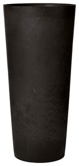 Contempo Tall Round Planter, Black