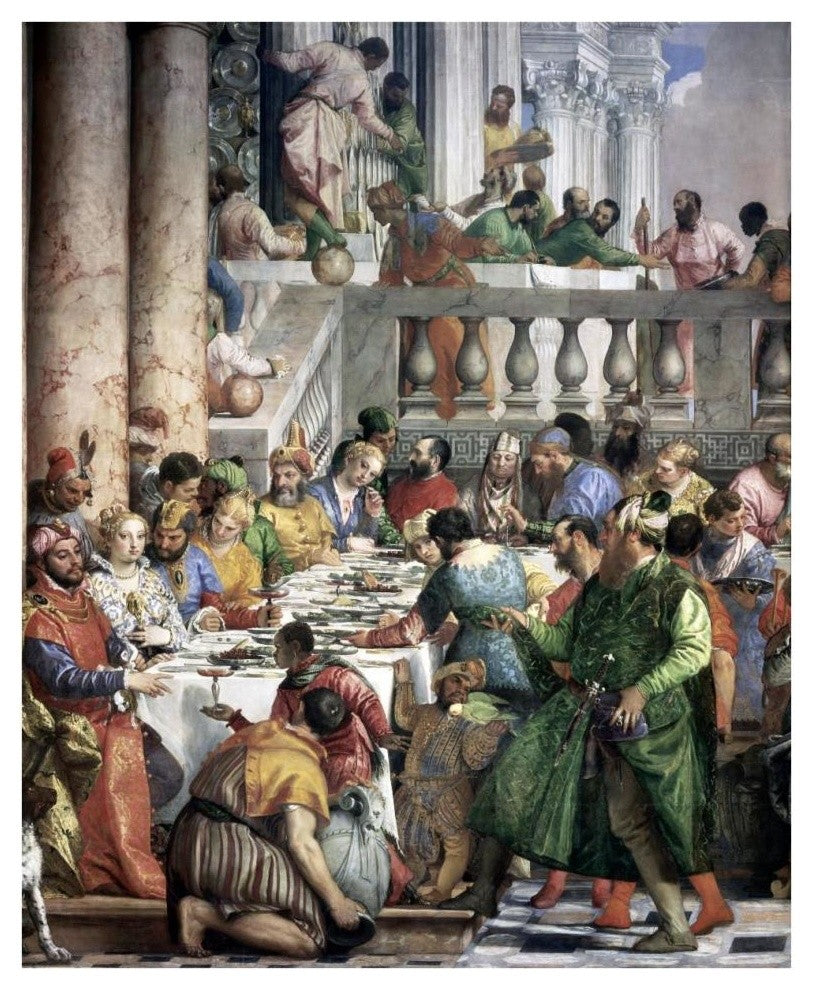 "Marriage at Cana (Detail)" Digital Paper Print by Paolo Veronese, 31"x38"