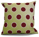 Decorative Holiday Outdoor Pillow Geometric Print, Light Green, 16"x16"