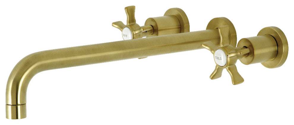 KS8047NX Wall Mount Tub Faucet, Brushed Brass