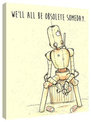 Epic Graffiti "Obsolete" Giclee Canvas Wall Art, 12"x16"