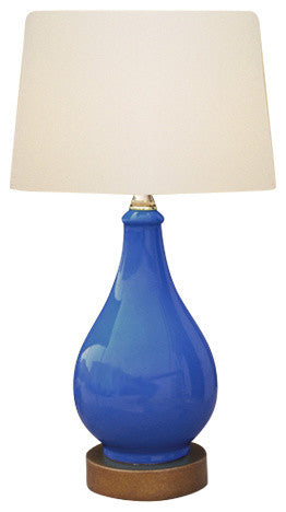 Porcelain Table Lamp, Blue