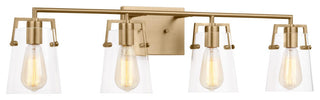 Crofton 4 Light Bath, Satin Brass