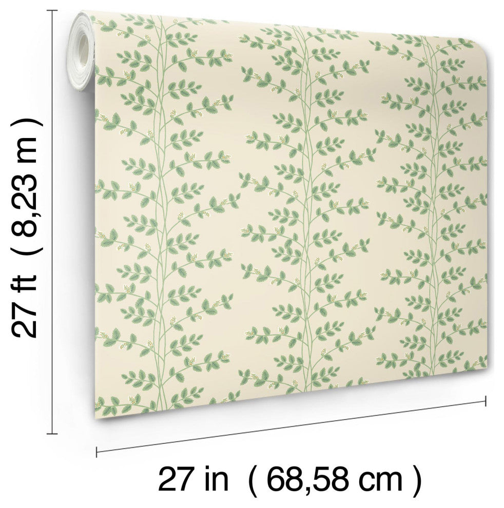 Climbing Vine Linen Wallpaper