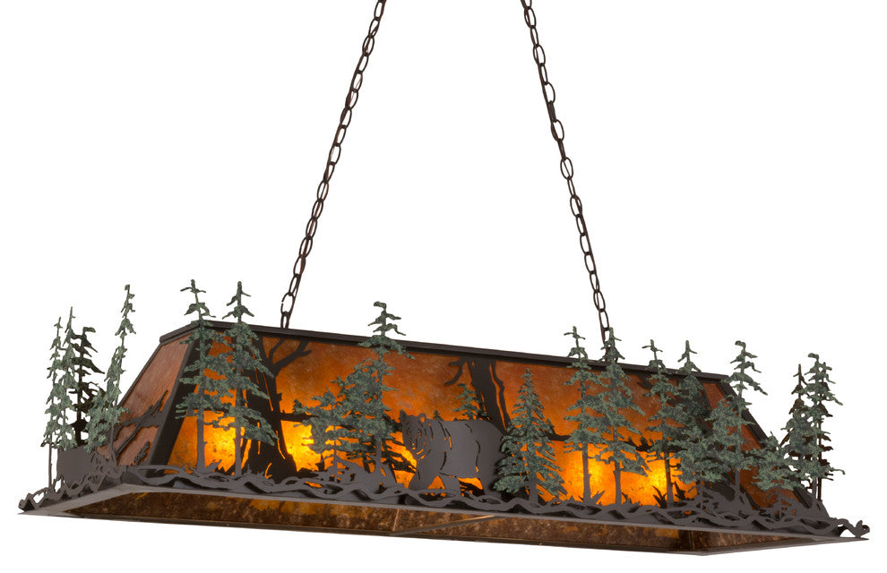 50 Long Wildlife Through the Trees Oblong Pendant