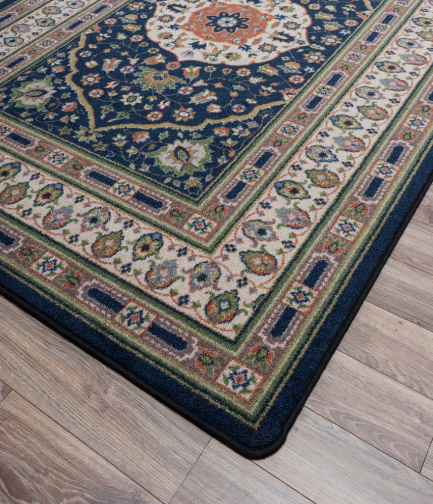 Zanza, Navy, 4'x5'