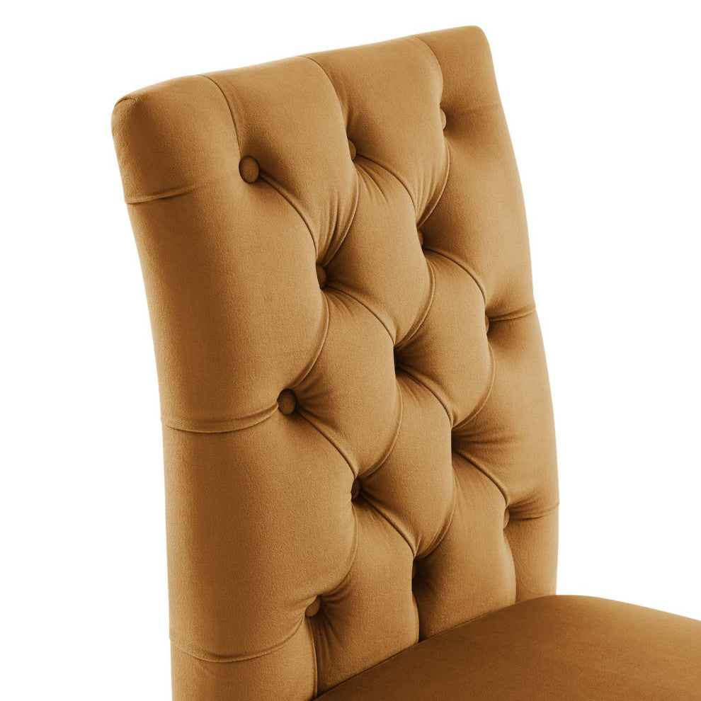 Duchess Performance Velvet Dining Chairs, Set of 2, Cognac