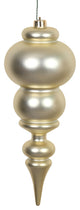 14" Champagne Matte Finial Uv Drilled