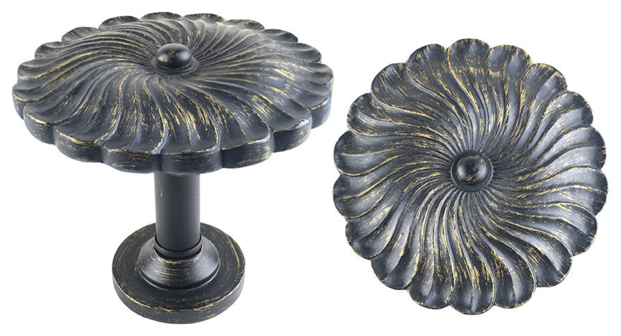Large Sierra Drapery Medallion Holdback, Burnt Gold