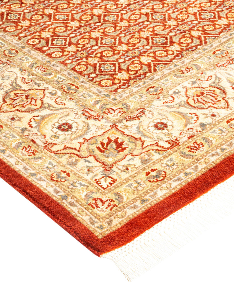 Mogul, One-of-a-Kind Hand-Knotted Area Rug Orange, 5' 8" x 8' 5"