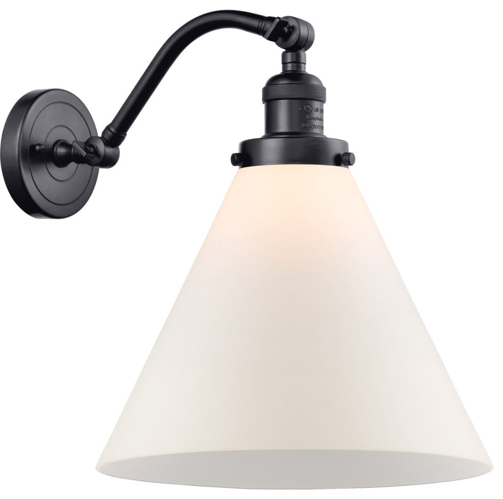 INNOVATIONS LIGHTING 515-1W-BK-G41-L-LED X-Large Cone 1 Light Sconce
