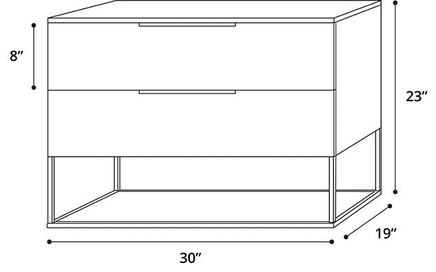 Bowery Nightstand, White