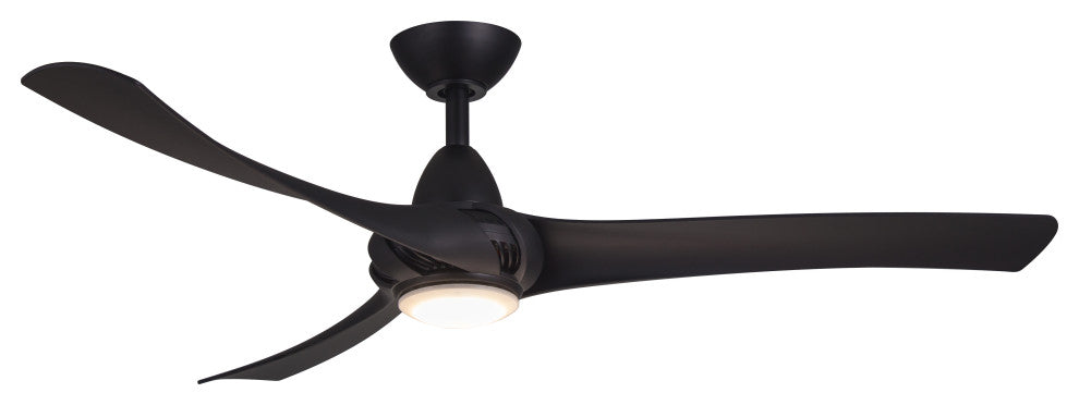 Droid LED Matte Black Ceiling Fan