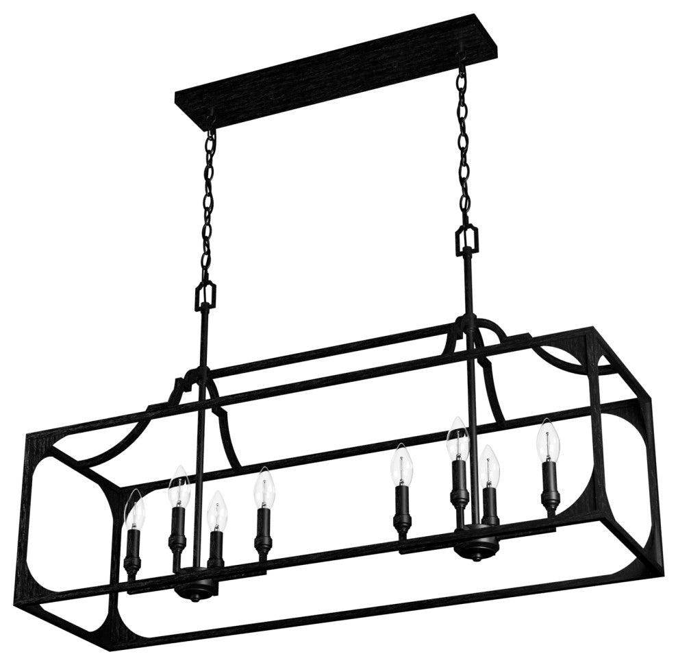 Highland Hill Rustic Iron 8 Light Chandelier Ceiling Light Fixture