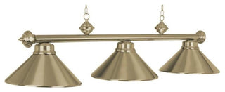 RAM Gameroom 54" 3 Light Billiard Light, Antique Brass