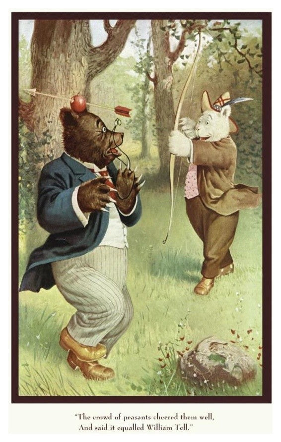 "Teddy Roosevelt's Bears: William Tell" Paper Print by R.K. Culver, 26"x38"