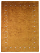 HAND KNOTTED LOOM SILK AREA RUGS-6'7''x9'10'',Rectangle,Gold,Contemporary