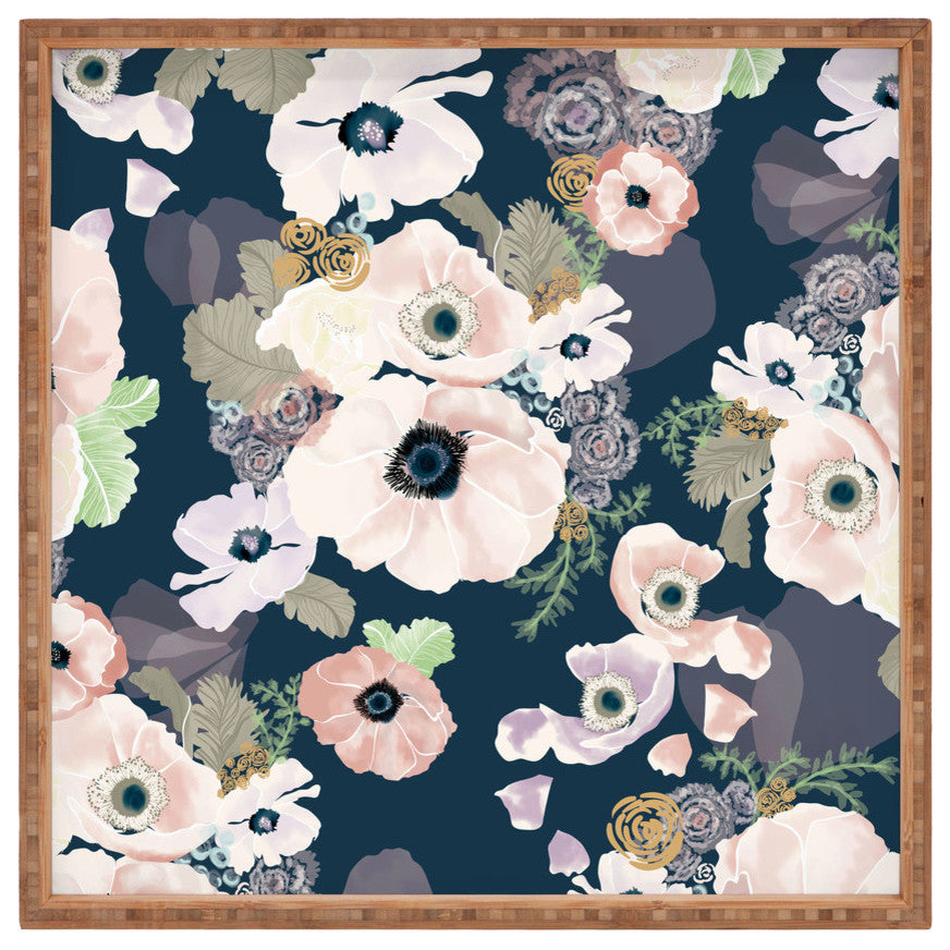 Deny Designs Khristian A Howell Une Femme In Blue Square Tray