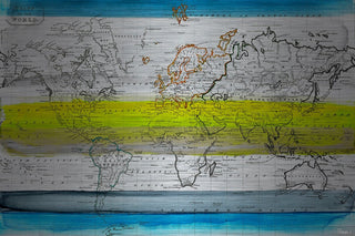 "Global Greeners" Print on Brushed Aluminum, 45"x30"