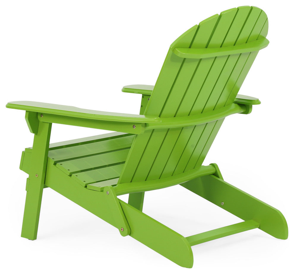 Cartagena Outdoor Acacia Wood Adirondack Chair, Light Green