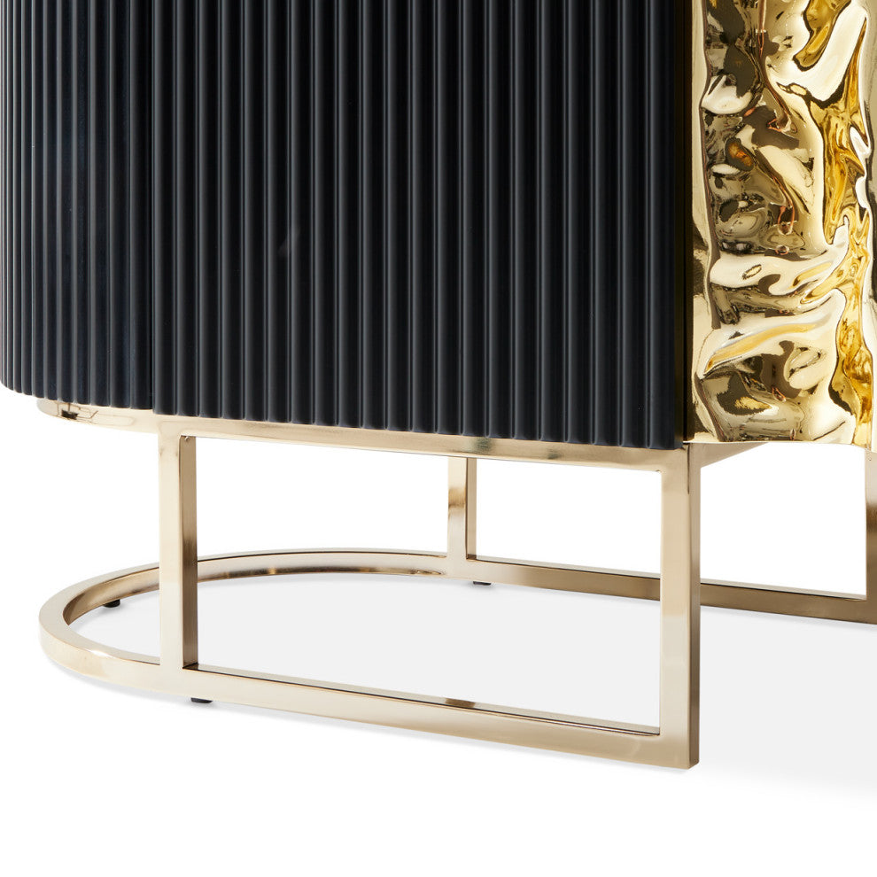 Lisbon Console Table Silken Matte Black
