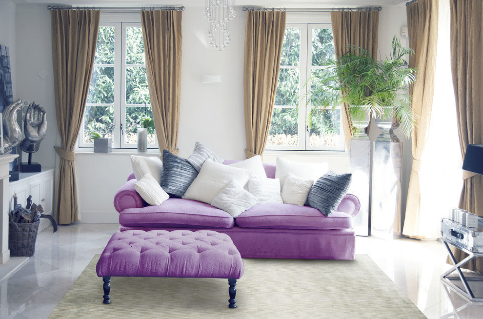 Weave & Wander Nantes Rug, Ivory, 2'6"x8'