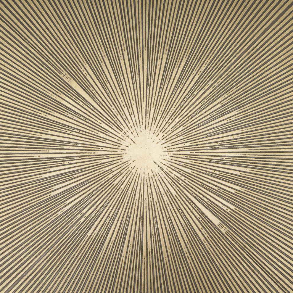 Rini Gold Metal and White Marble Accent Table