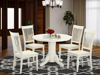 5 Pc Table Set For 4-Dinette Table And 4 Dining Chairs