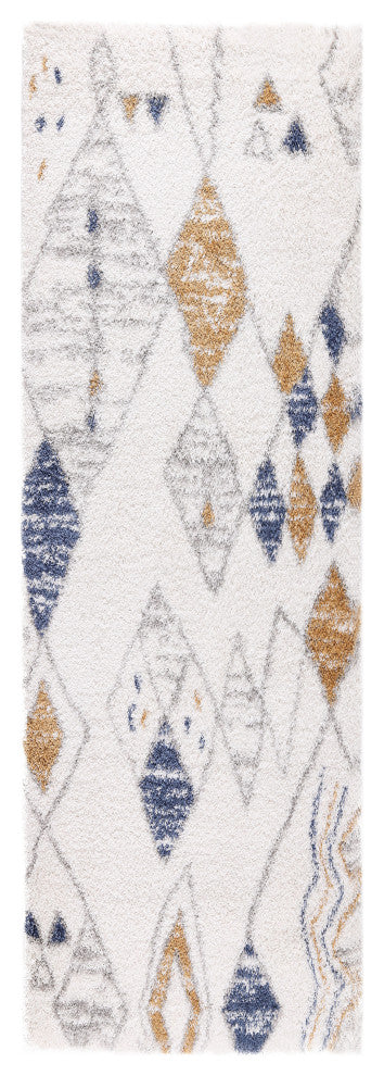 Noori Rug Shag Nolan Ivory/Gold Runner