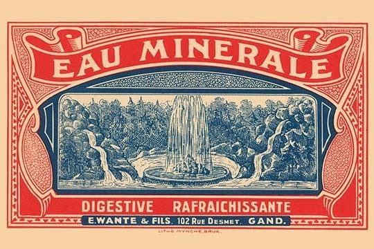 Eau Minerale - Canvas Poster 20" x 30"
