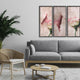 Abstract Lovers Framed 3-Piece Wall Art Set by Delphine Devos, 12"x24", Framed