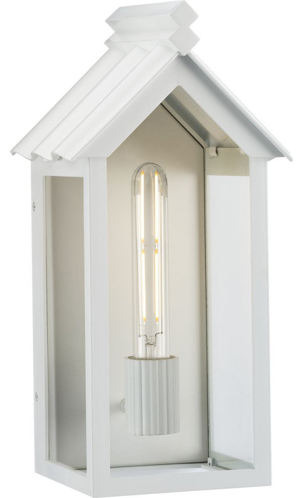POINT DUMEÂ® Dunemere Shelter White Outdoor Wall Lantern with DURASHIELD