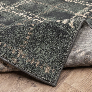 Carolina Rustic Plaid Area Rug, Blue, 9'10"x12'10"