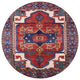 Ahgly Company Indoor Round Mid-Century Modern Area Rugs, 7' Round