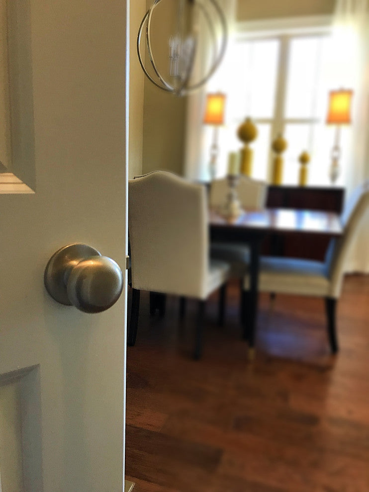 Callan Saxon Passage Knob Set, Edged Oil Rubbed Bronze