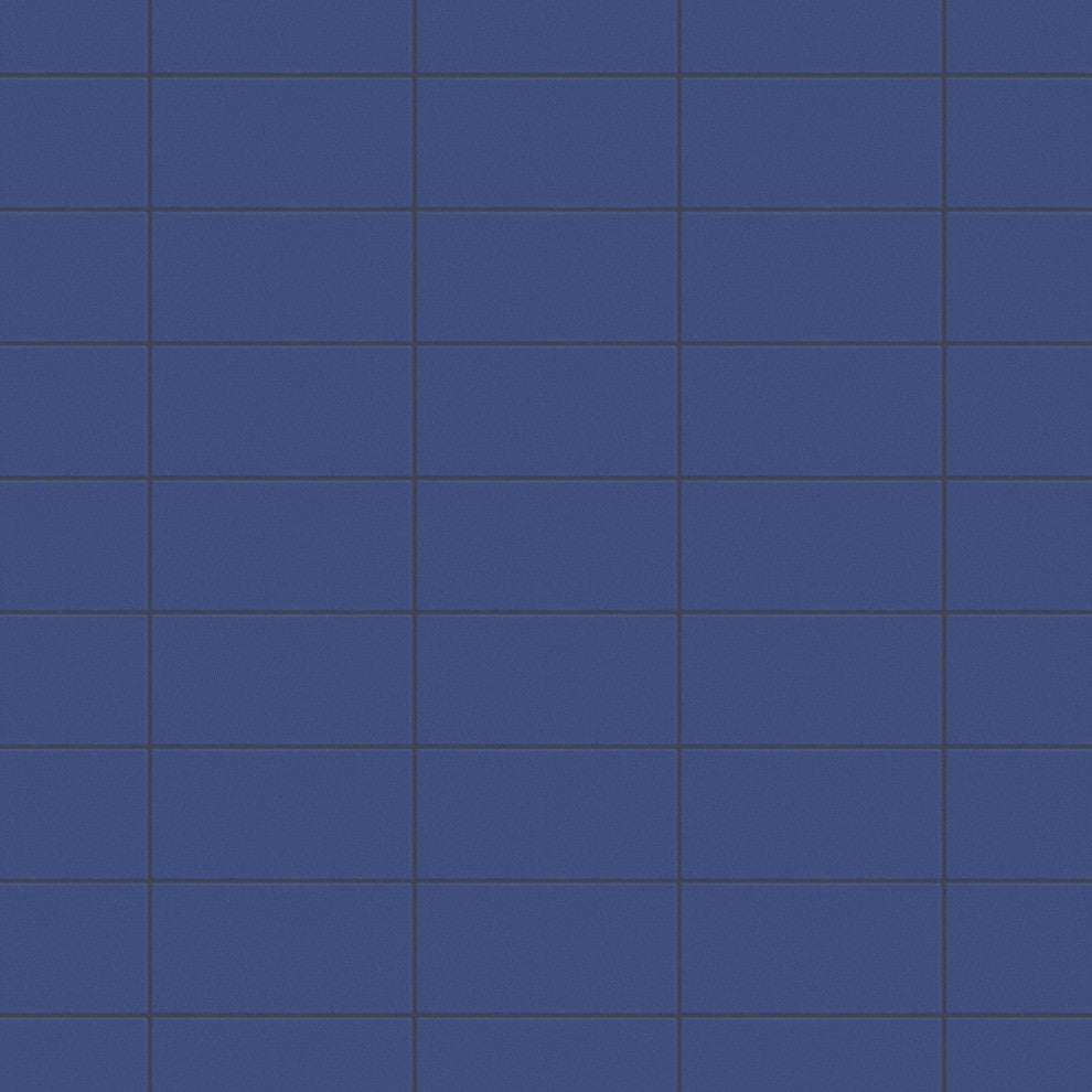 Piscina Brick Porcelain Floor and Wall Tile Sample, Blue