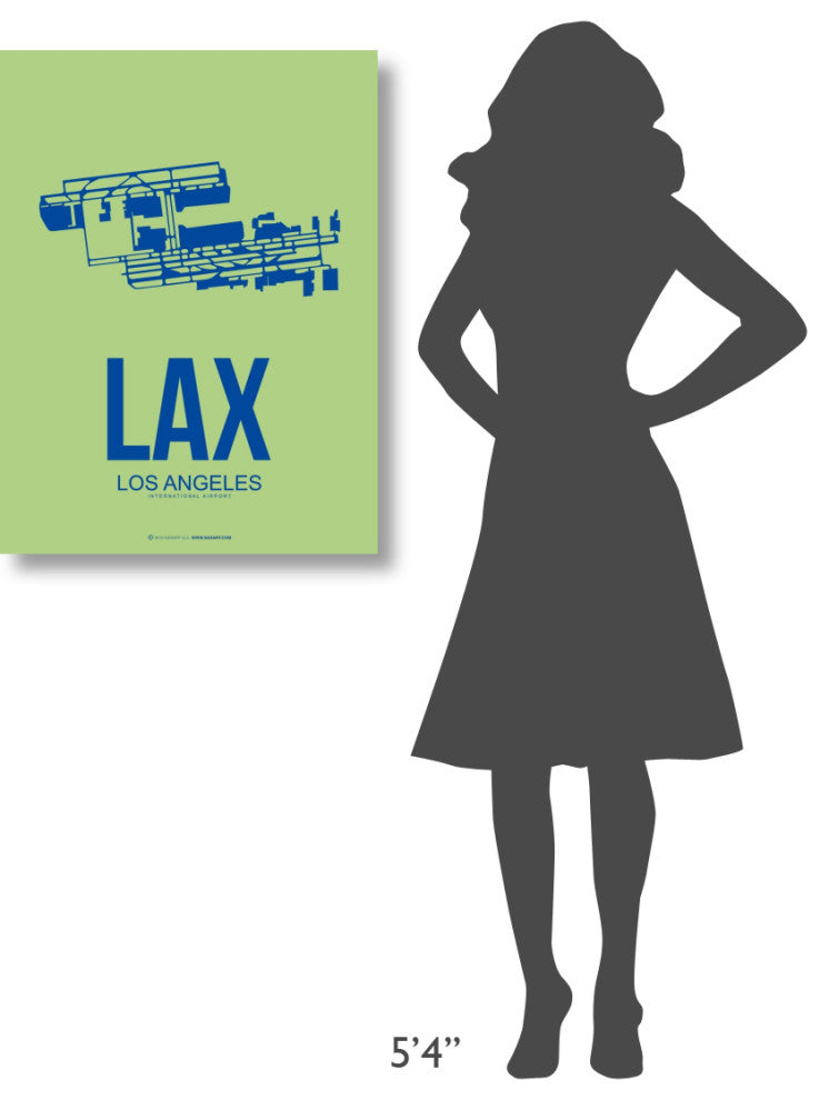 "LAX Los Angeles Poster 1" Fine Art Print