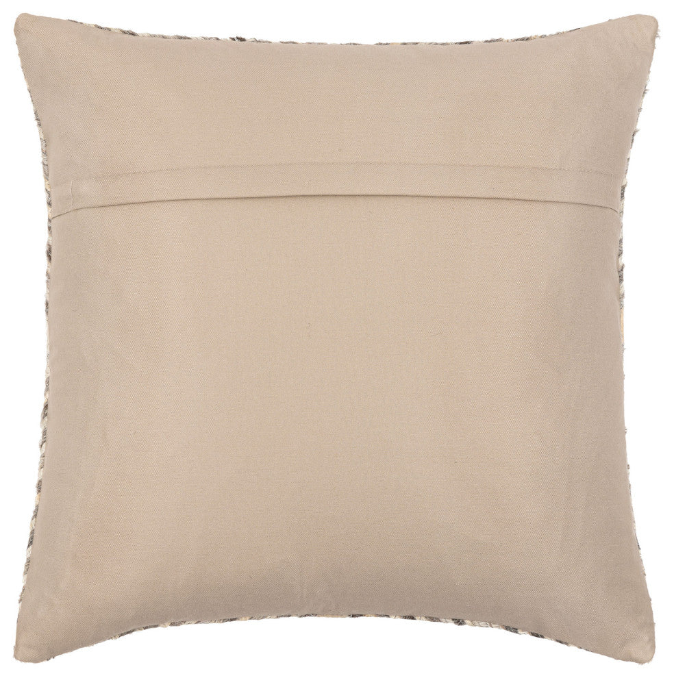 Surya Zander Medium Gray Pillow Cover 20"H X 20"W
