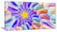 Multi Colored Stain Glass with Spirals, Floral Canvas Art Print, 40x20