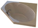 Venzi Stella 60"x60" Corner Soaking Bathtub With Center Drain By Atlantis