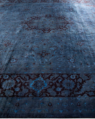 Overdyed, One-of-a-Kind Hand-Knotted Area Rug Gray, 12' 1" x 17' 10"